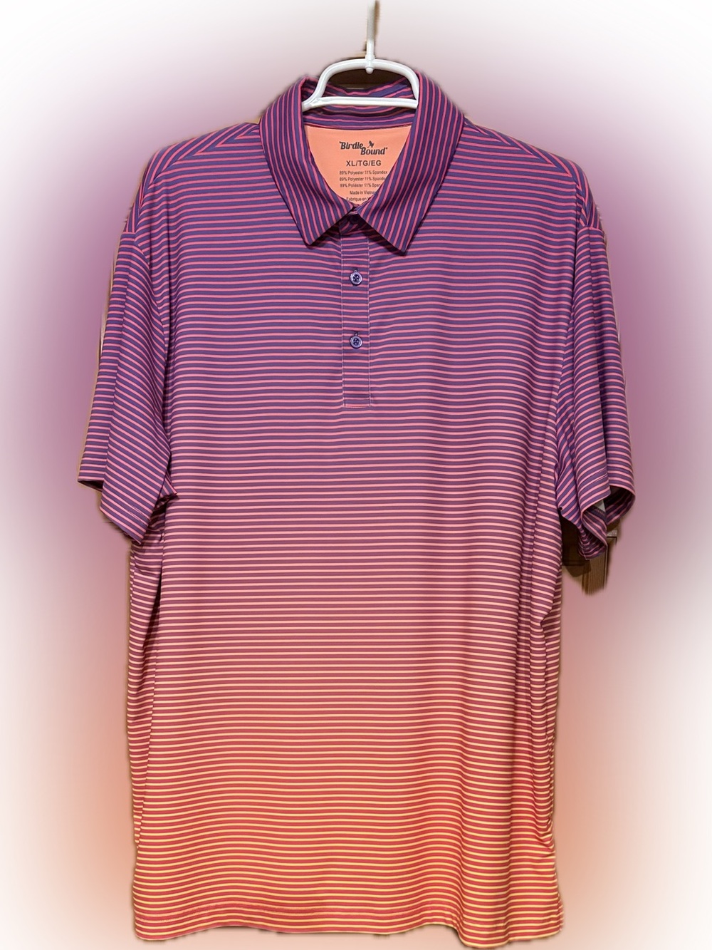 🧡💜Striped Men's Polo Shirt
